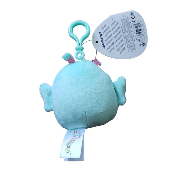 Squishmallow 3.5" Reina Butterfly Teal Flower Crown Spring Easter Plush BNWT - Picture 3 of 5